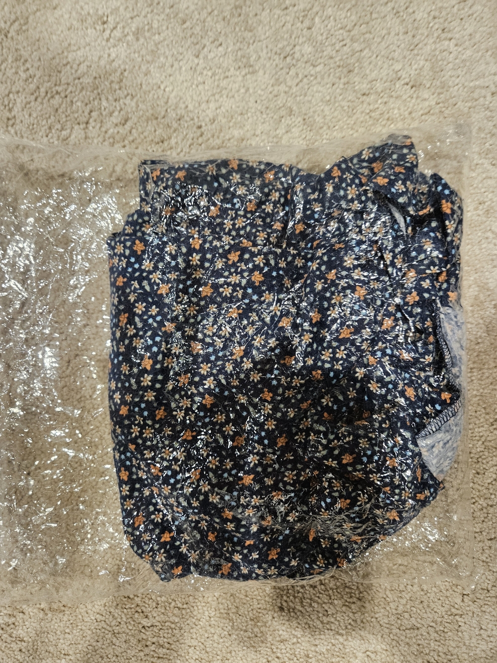 Weekend 2X  Navy Floral Crewneck Top - Picture 6 of 6
